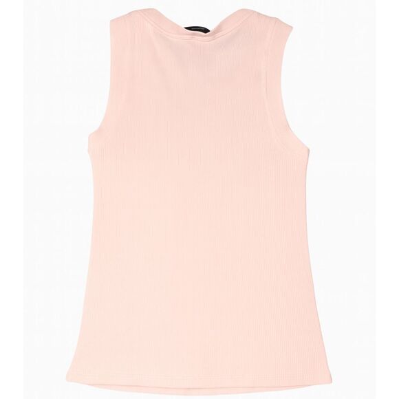 Size Medium Pale Pink Ribbed Theory Tank Top - Picture 2 of 3